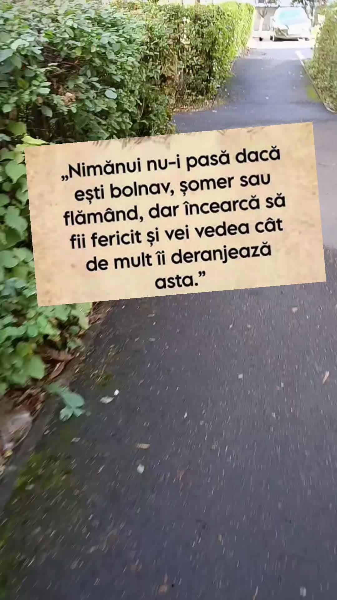trăiește viața...nu te mai gândi la nimeni...☝️