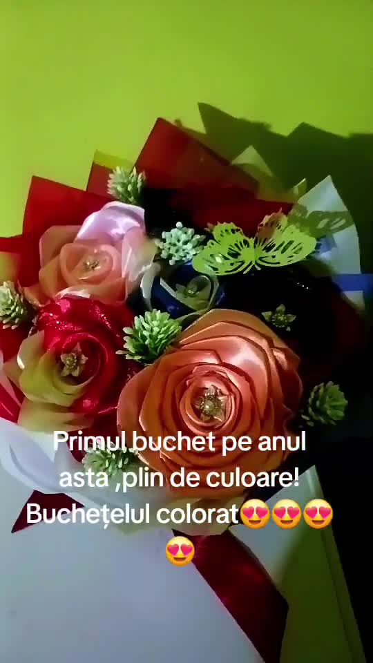 primul buchet pe anul acesta .Ce părere aveți?🥰🥰🥰🥰🥰