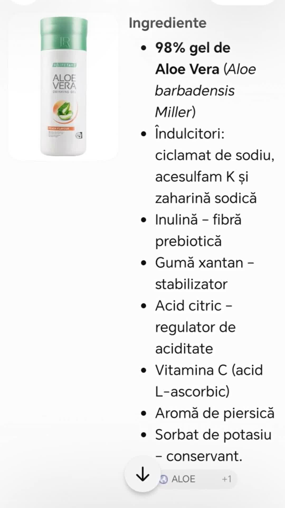 Lifetakt Aloe Vera
drinkit gel
Peach flavour