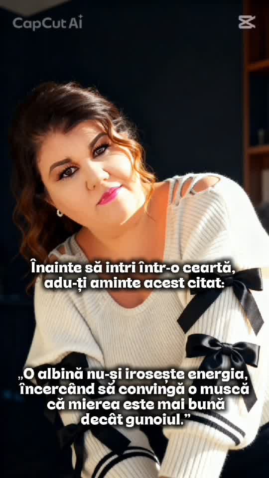 Nimeni nu trebuie să înțeleagă nimic
despre viața ta, pentru că 
atunci când pantofii te strâng
doar pe tine te doare.