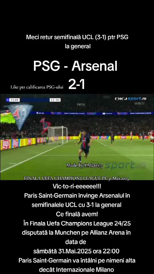 Paris Saint-Germain - Arsenal