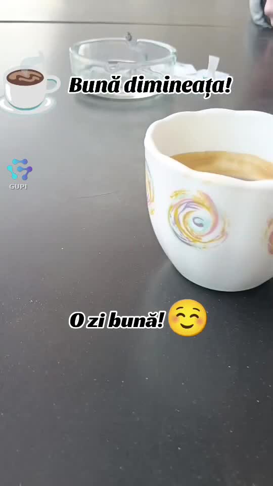 bună dimineața!☕ o zi bună!☺️