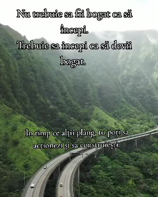 Nu trebuie sa fii bogat ca să începi. Trebuie sa incepi ca să devii bogat.