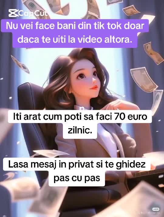 Te invat cum sa faci bani de pe tik tok ,