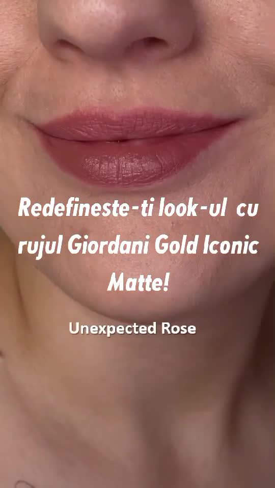 Redefineste-ti lookul cu rujul Giordani Gold Iconic Matte