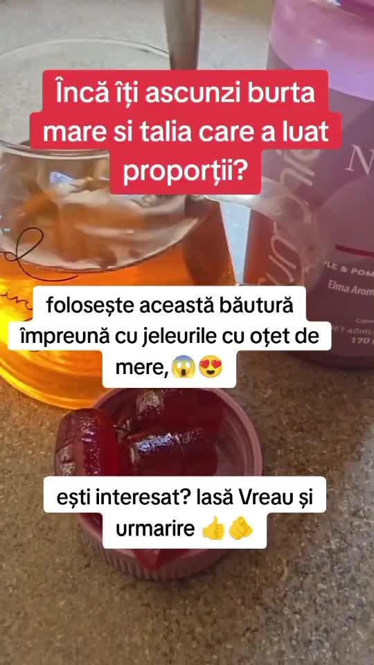 cea mai virală băutură și jeleurile cu oțet de mere pentru a scăpa de burtă și kilograme