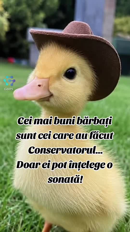 cei mai buni bărbați sunt cei care au făcut conservatorul...😁😁