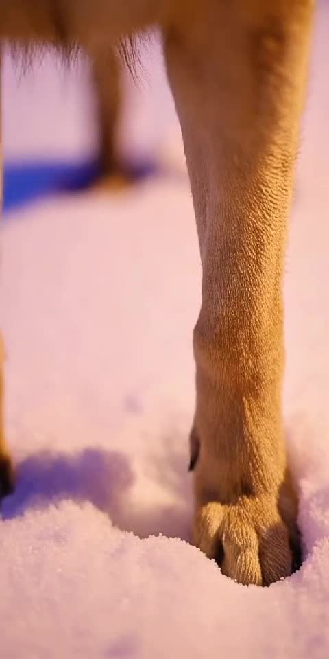 Dog Waits for Spring... Literally Frozen in Place! 🐶❄️😭