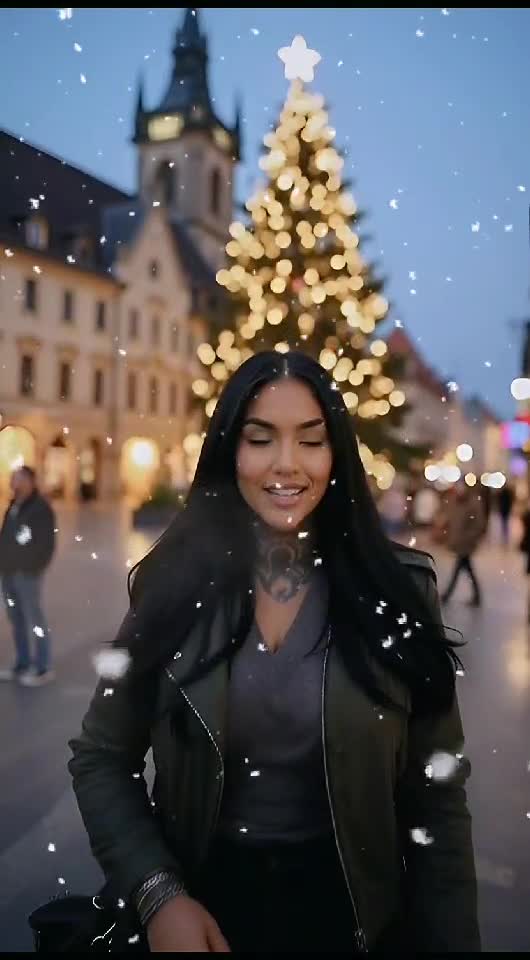 Golden lights, cold air, warm energy 😇❤️