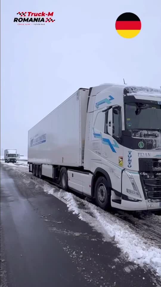 Zăpadă în Germania ❄️🚛🇩🇪
