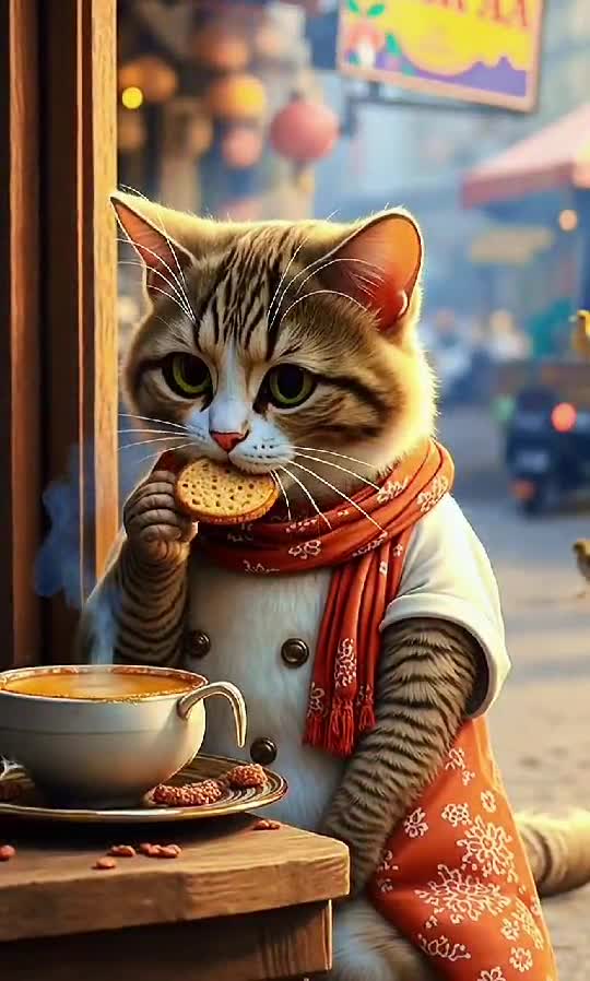 Paws & Pastries: The Classy Cat Taking Over Coffee Shops! ☕🐾