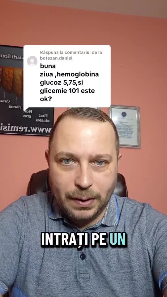 Hemoglobina Glicozilata 5.75 cu glicemia aparent normală de 101 este prediabet