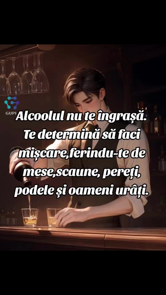 alcoolul nu te îngrașă...😁😁😁