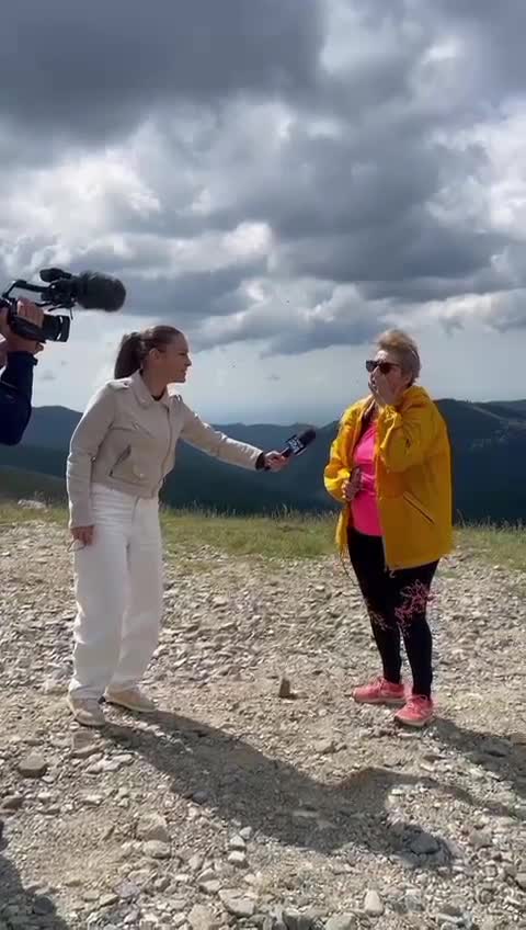 Interviu in vârf de munte!
