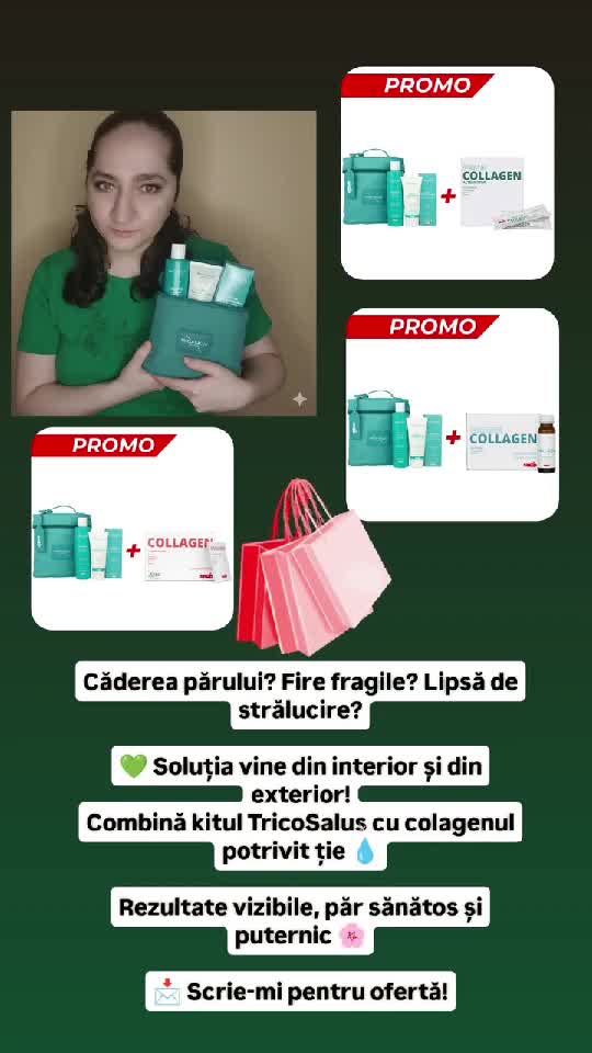 Promoție la kitul pentru îngrijirea părului plus un collagen la alegere !
