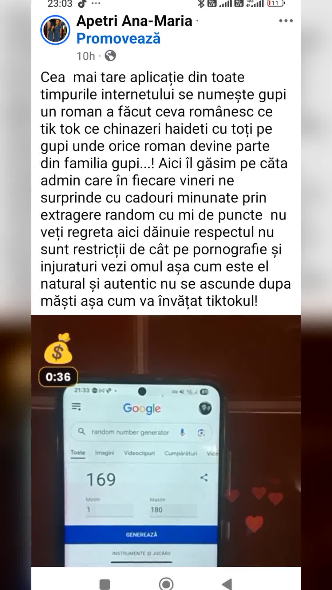 Video de @MariaȘtefania