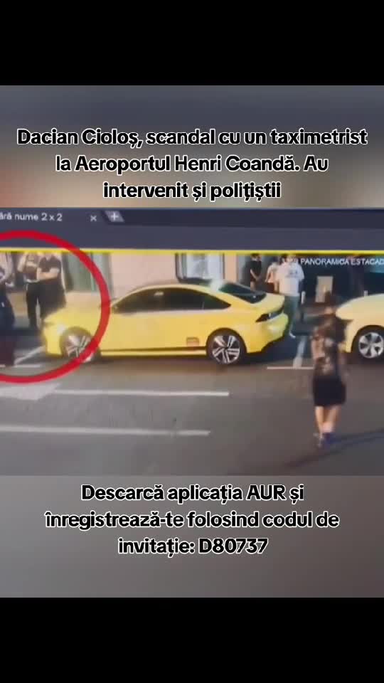 Dacian Cioloș, scandal cu un taximetrist la Aeroportul Henri Coandă. Au intervenit și polițiștii