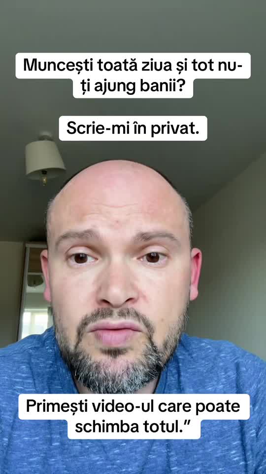E un video care poate schimba ceva pentru tine.
Nu vând vise. Dar ofer o direcție reală.
Dacă simți că e timpul să schimbi ceva, scrie-mi în privat și