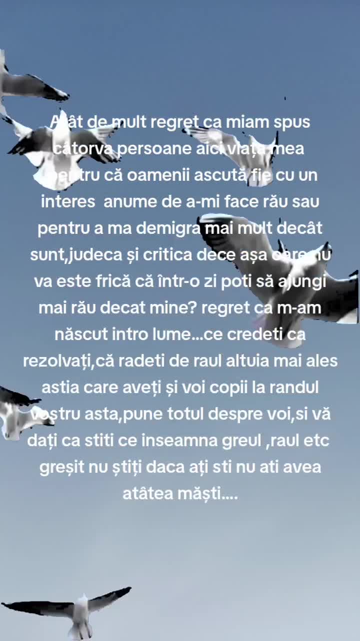 Nu mai judeca ,nu știi niciodată când vei pica , și poate cine știe va trebui să împarți aceași gură de canal ,sau același acoperiș cu oamenii strazii