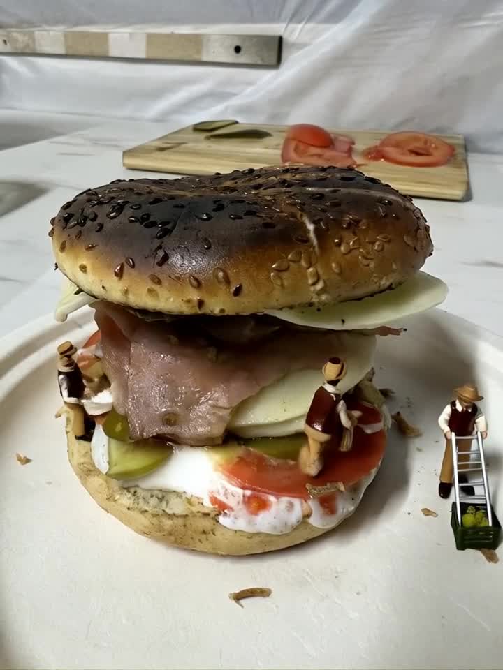 Burger construction site. 😂