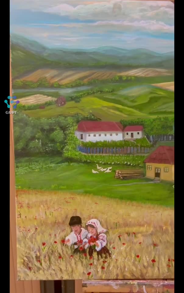 pictura acrilică cum era odinioară