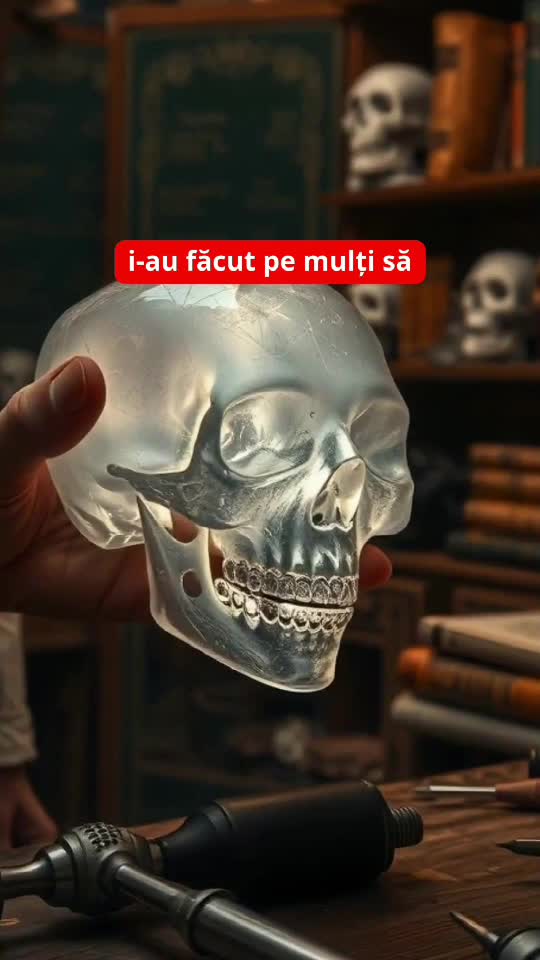 13 cranii sculptate în cuarț – legendă, mister și controverse. Artefacte sau fantezie modernă? Descoperă enigma!