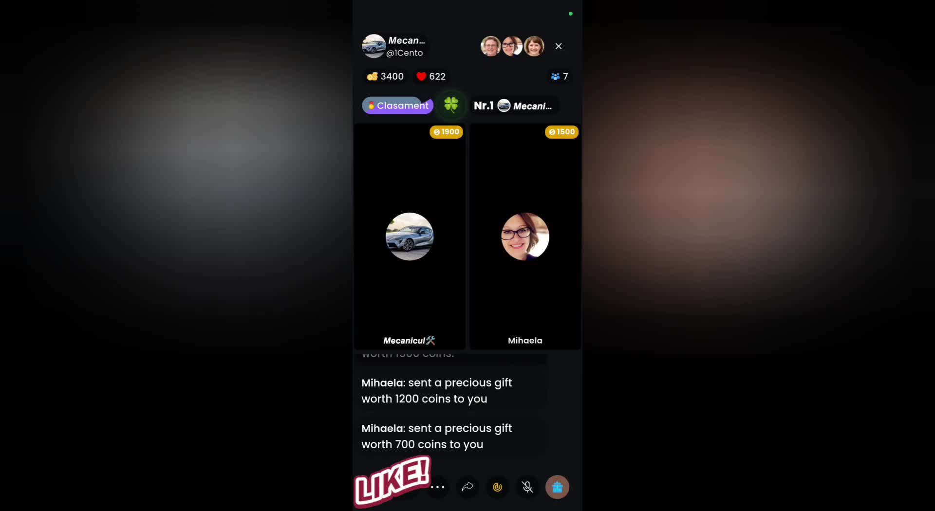 Mecanicul cu Mihaela la Cristiano