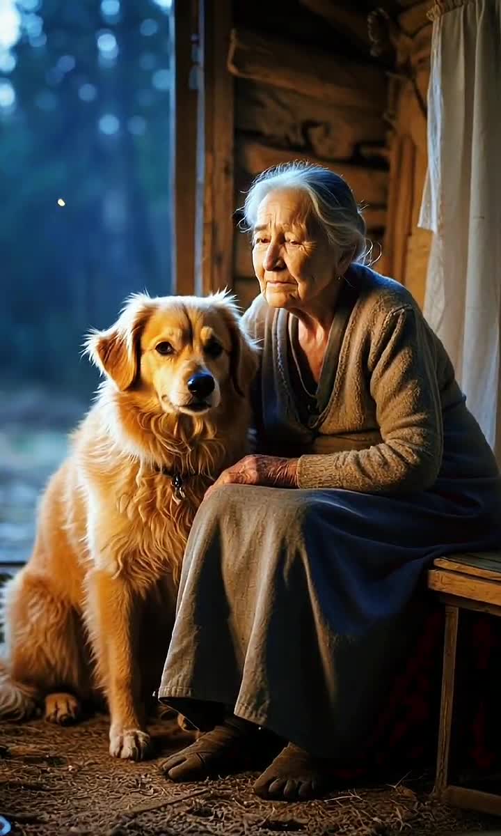 A Lifetime of Loyalty: Grandma and Her Faithful Pup 🐶👵❤️