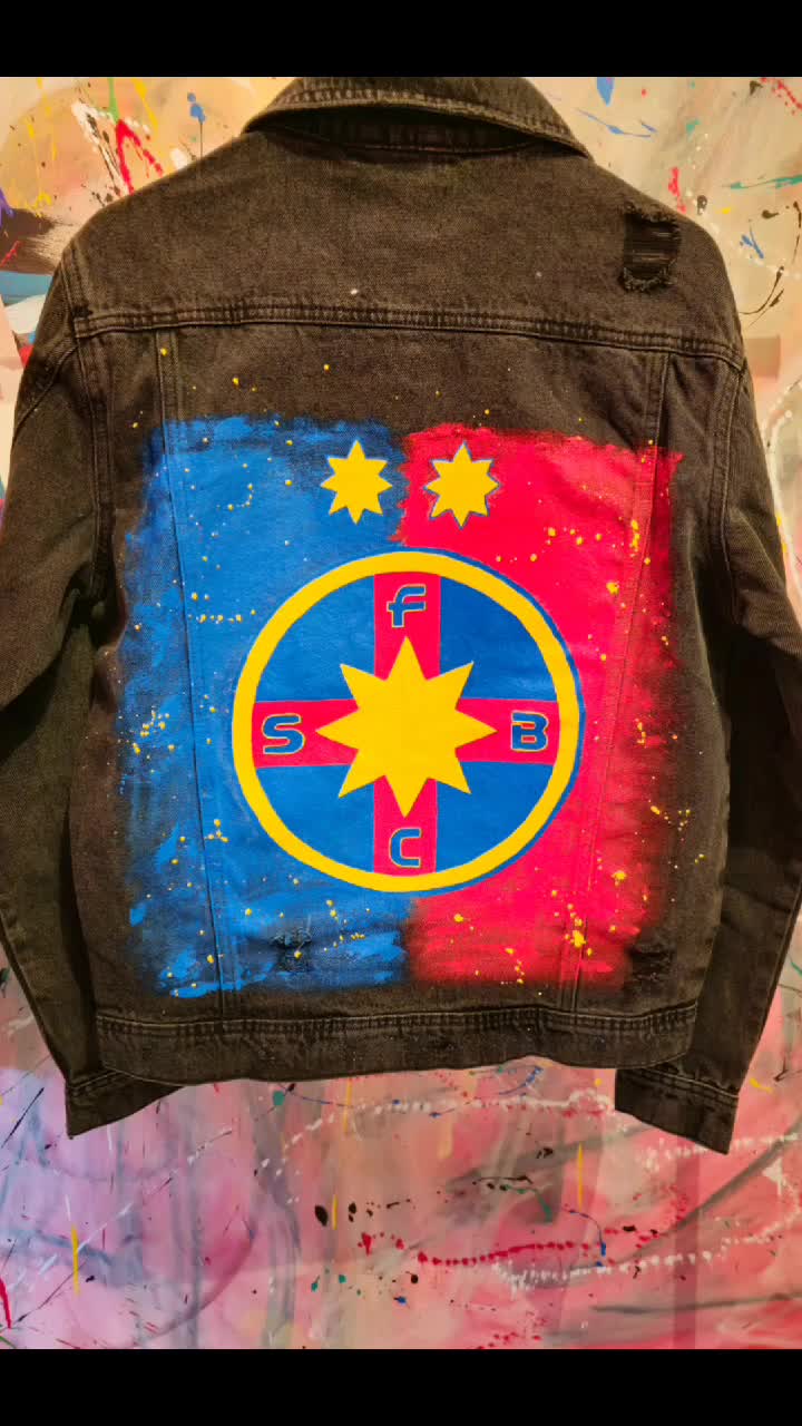 Geacă personalizată cu echipa favorită "FCSB"