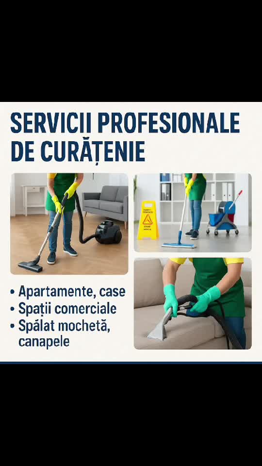 Servicii profesionale de curățenie și DDD 
0720 076062