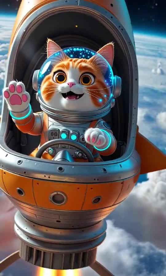 CosmoCat: The Astronaut Kitty Taking Over the Galaxy! 🚀🐱✨