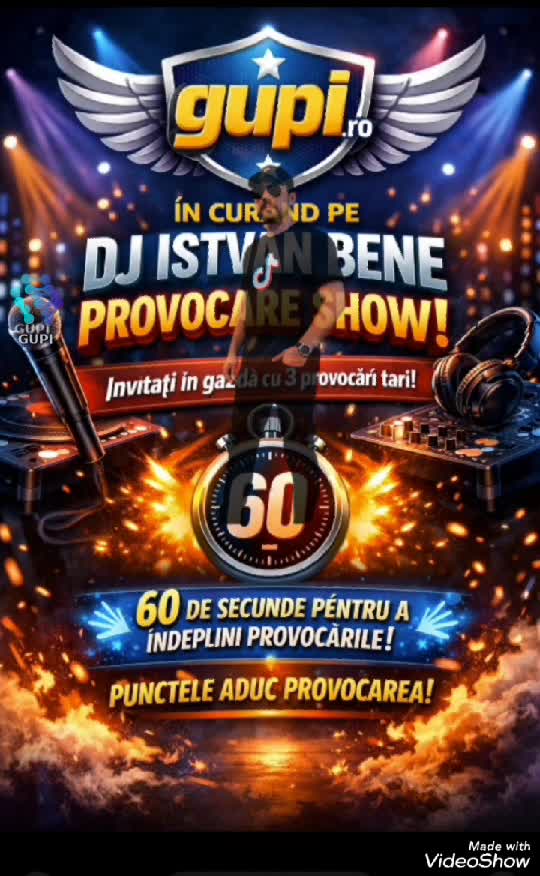 ÎNSCRIERILE SE FAC PANA IN DATA DE 15 APRILIE LA PROVOCARE SHOW