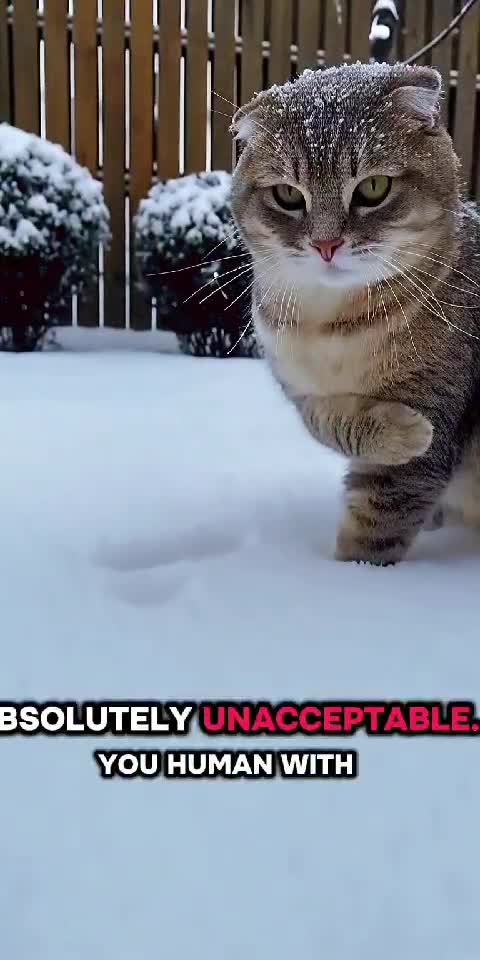 Cat Hates Winter 😾❄️