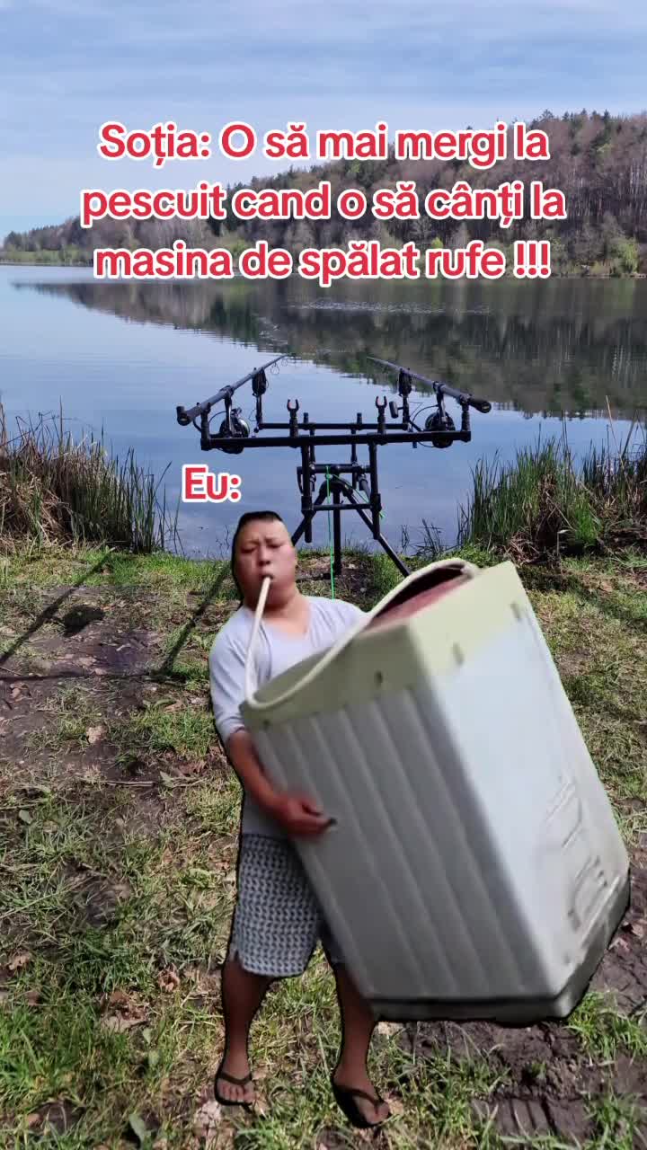 Ce nu face omul pentru o partida de pescuit !!!