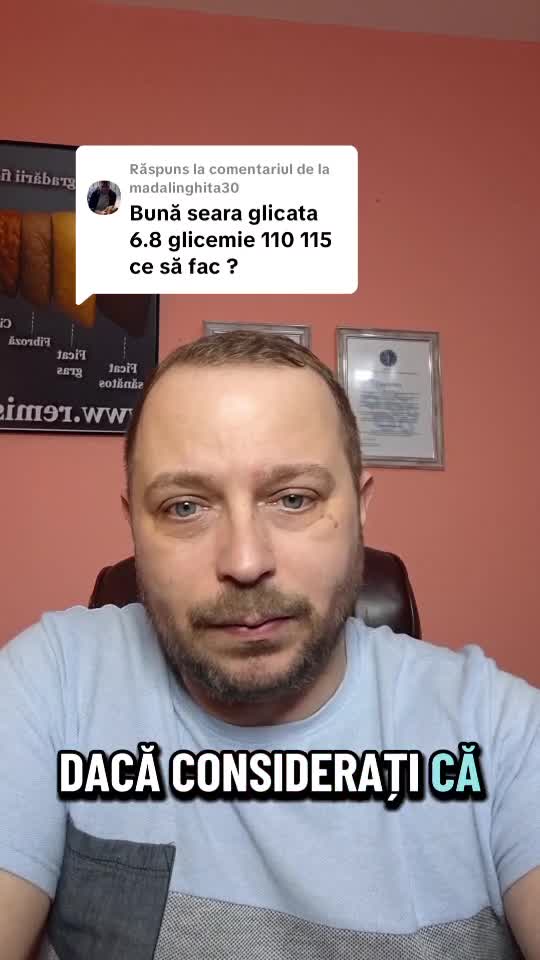 Glicata 6.8 cu glicemii de 110-115 este un diabet care va avansa în timp