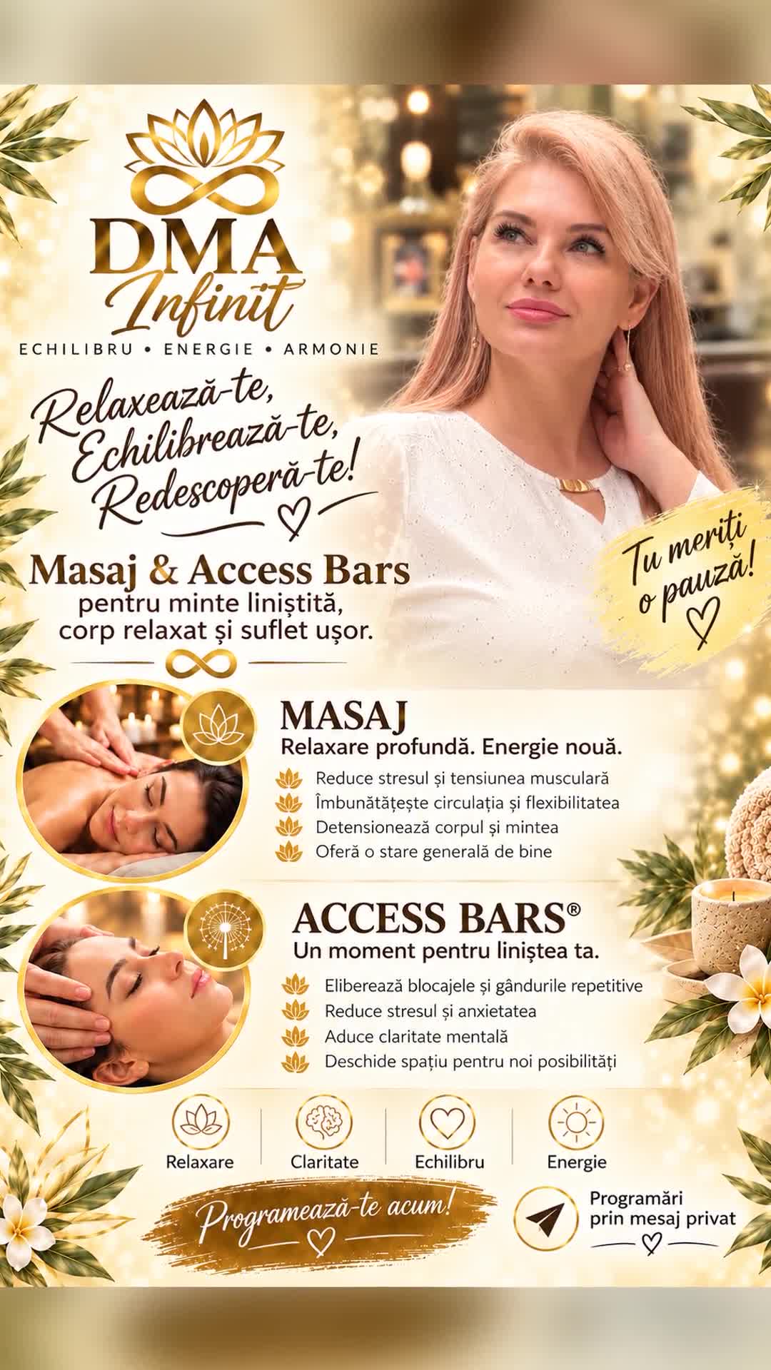Fie că ai nevoie de câteva minute de răsfăț, de relaxarea musculaturii sau de un moment în care să uiți de agitația din jur.