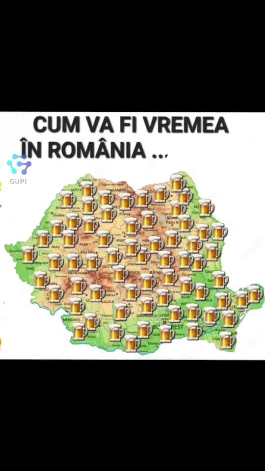 cum va arăta vremea in România...🍺🍺🍺😁😁