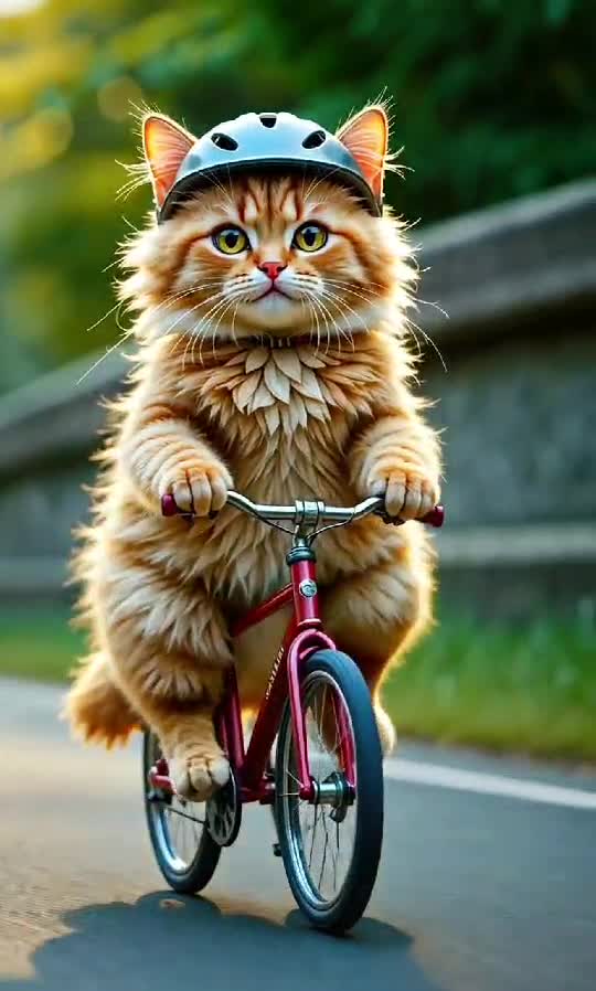 Tour de Meow: When the Cat Takes the Wheel… Literally! 🚴‍♀️🐾