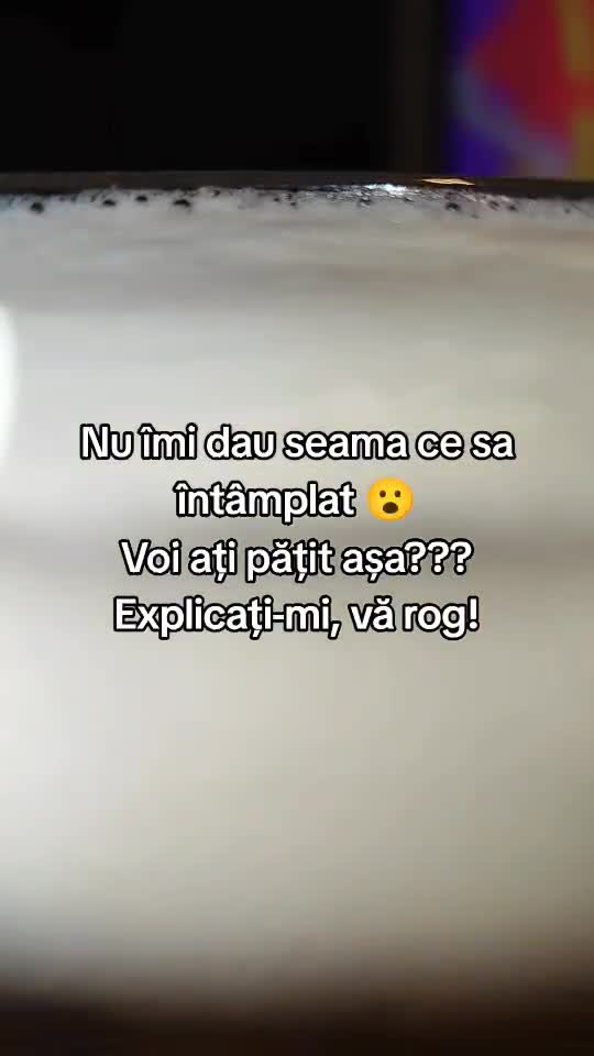 Nu îmi dau seama ce sa întâmplat.. foarte ciudat! 😮