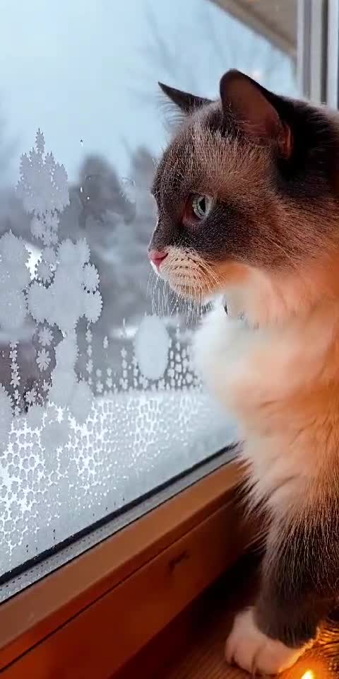 Cat vs Freezing Window: Personal Offense Detected! 😾🪟🥶