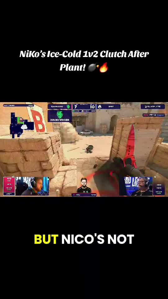 NiKo’s Ice-Cold 1v2 Clutch After Plant! 💣🔥