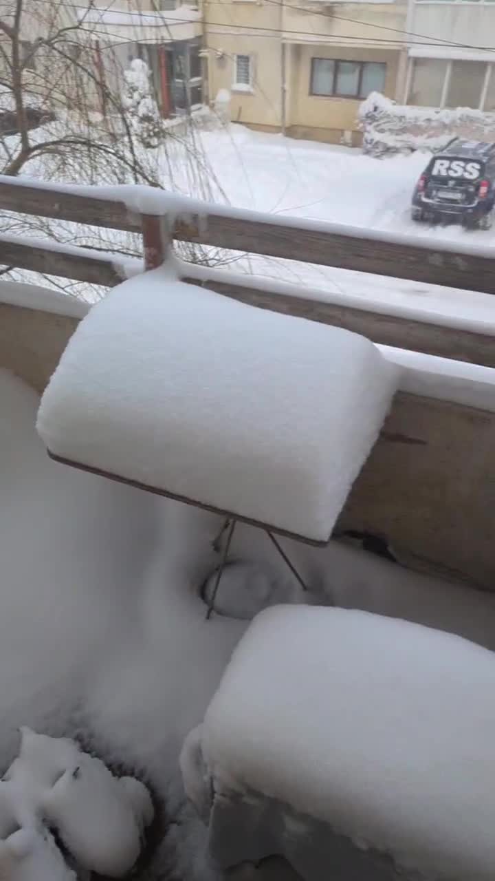 am afara la zăpadă