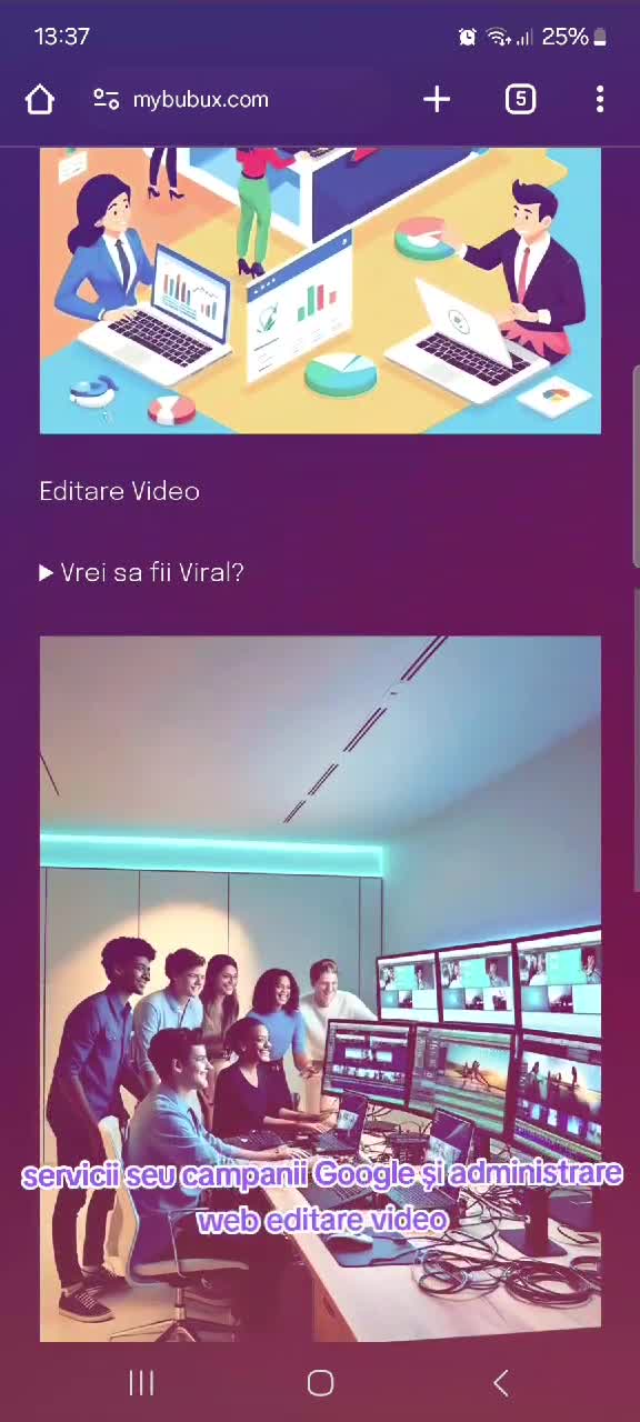 site-ul mybubux este gata. TikTok, SEO, Editare video și Magazine Dropshipping la cheie.