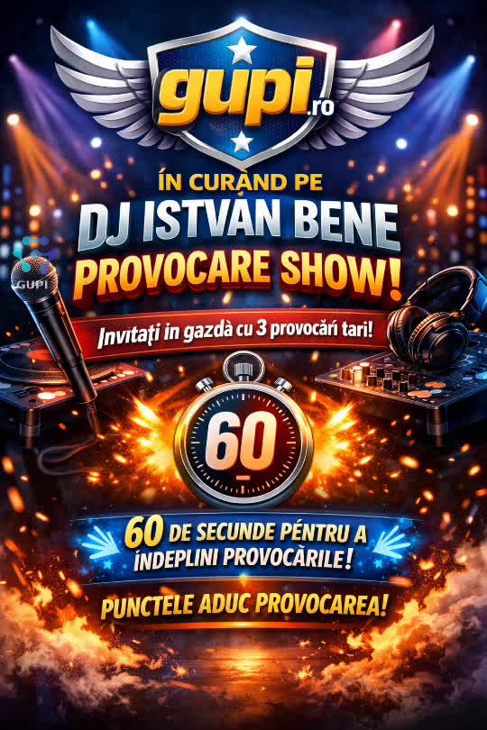 IN CURÂND DJ ISTVAN PROVOCARE SHOW INSCRIERILE SE FAC IN MESAJ LA POSTARE PANA IN DATA DE 15 APRILIE 2026